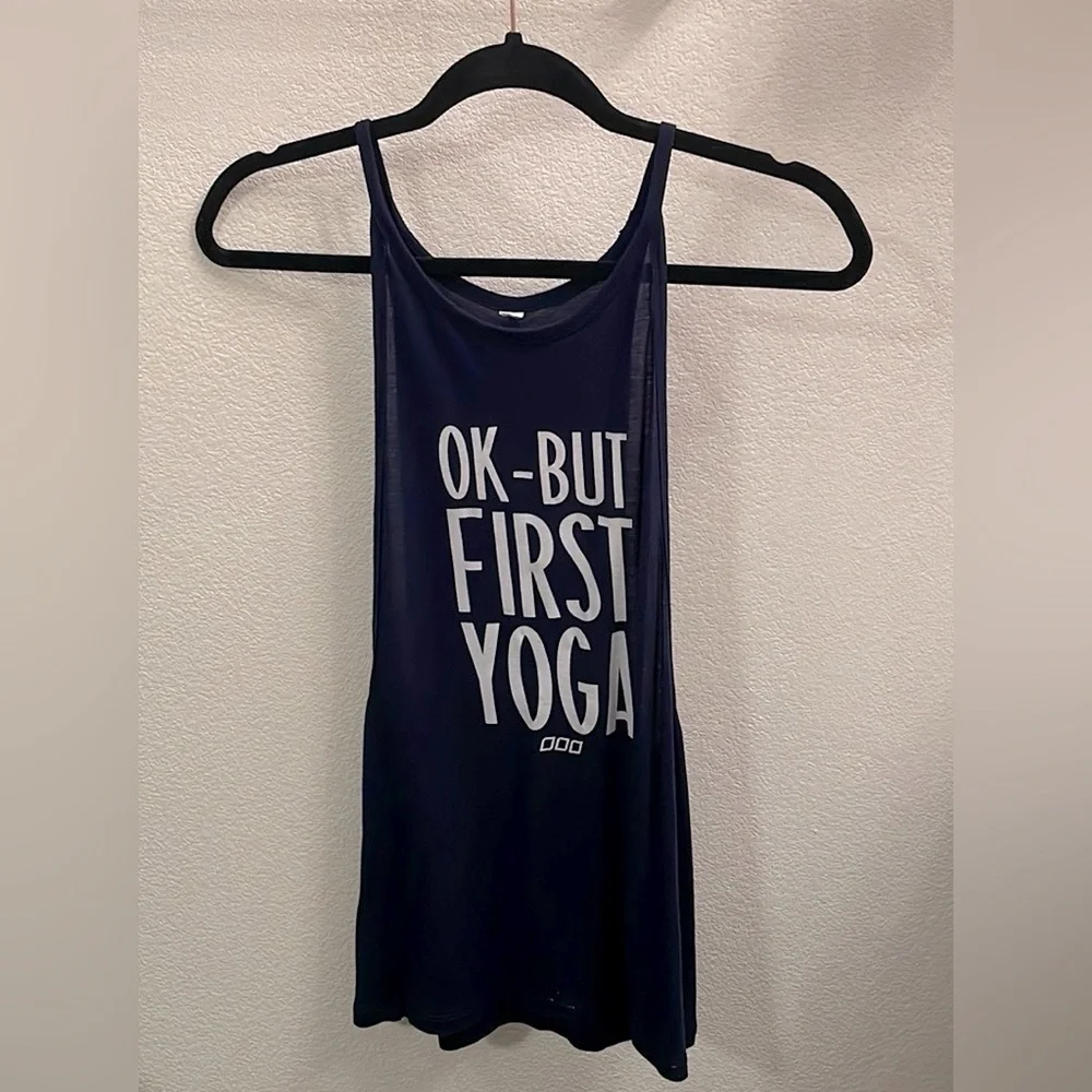 Lorna Jane Always Yoga Navy Tank - Picture 4 of 7